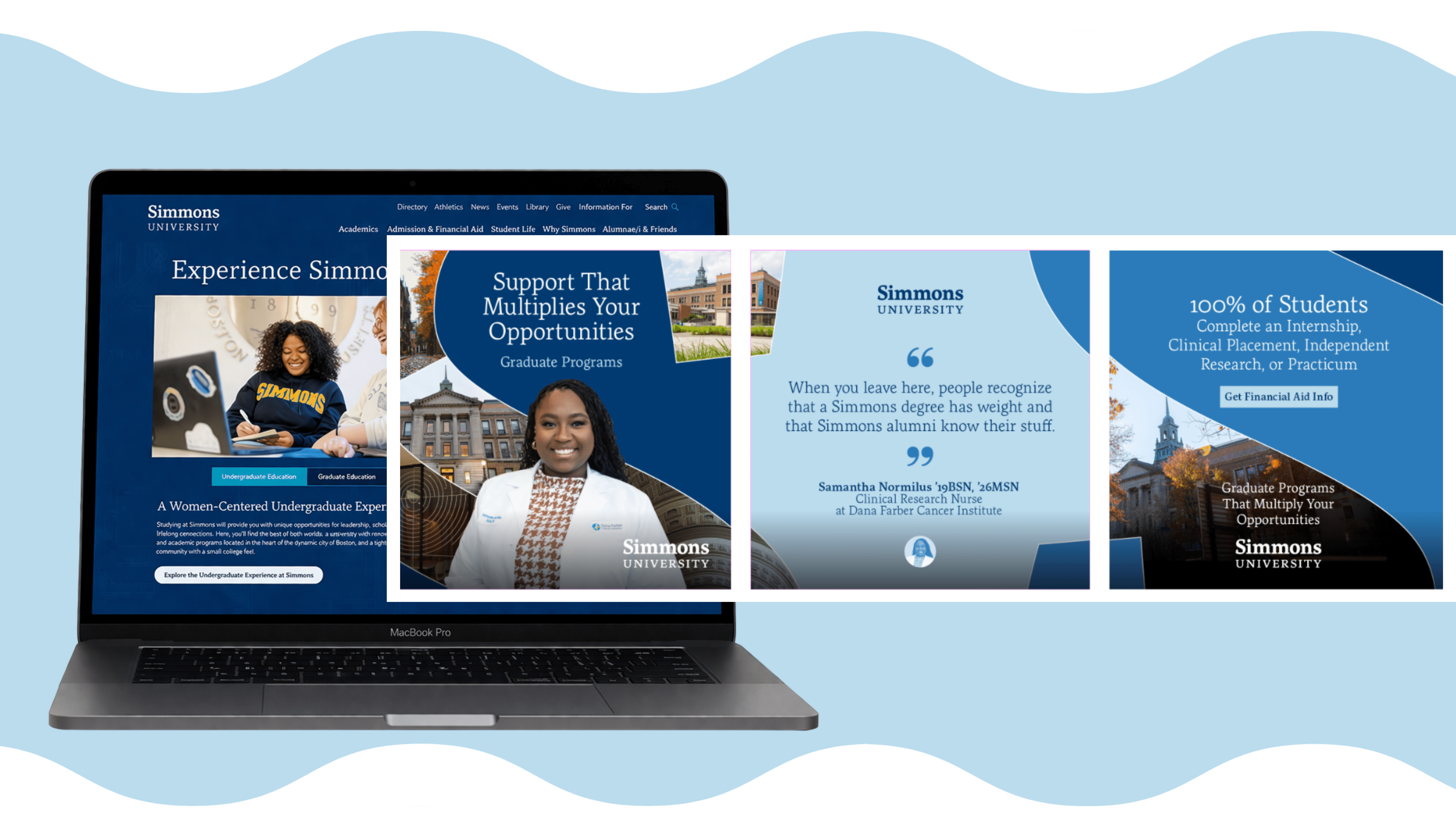 Viv Higher Education partnered with Simmons University Marketing